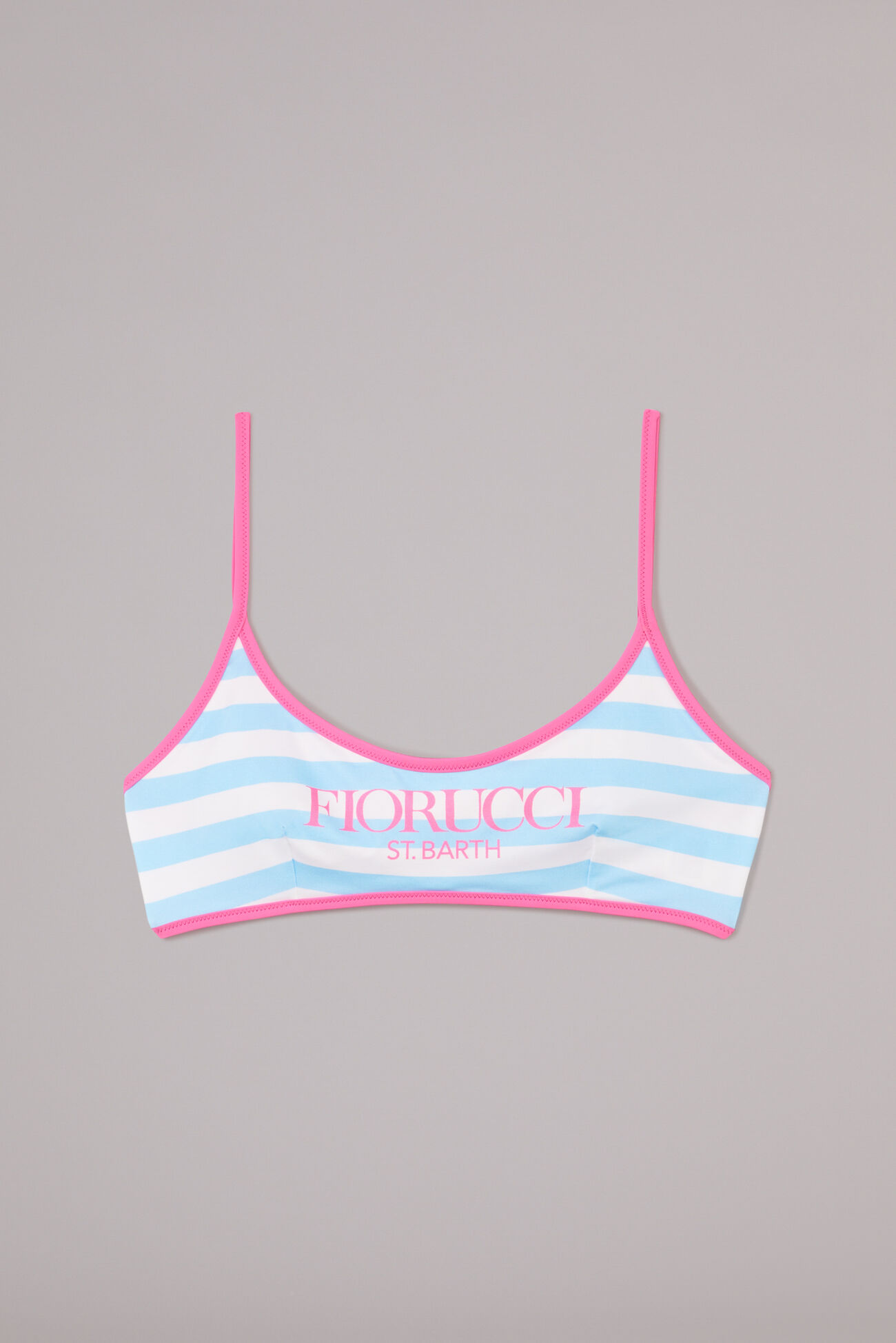 Fiorucci Official Online Store MC2 Stripe Bikini Bralette Top